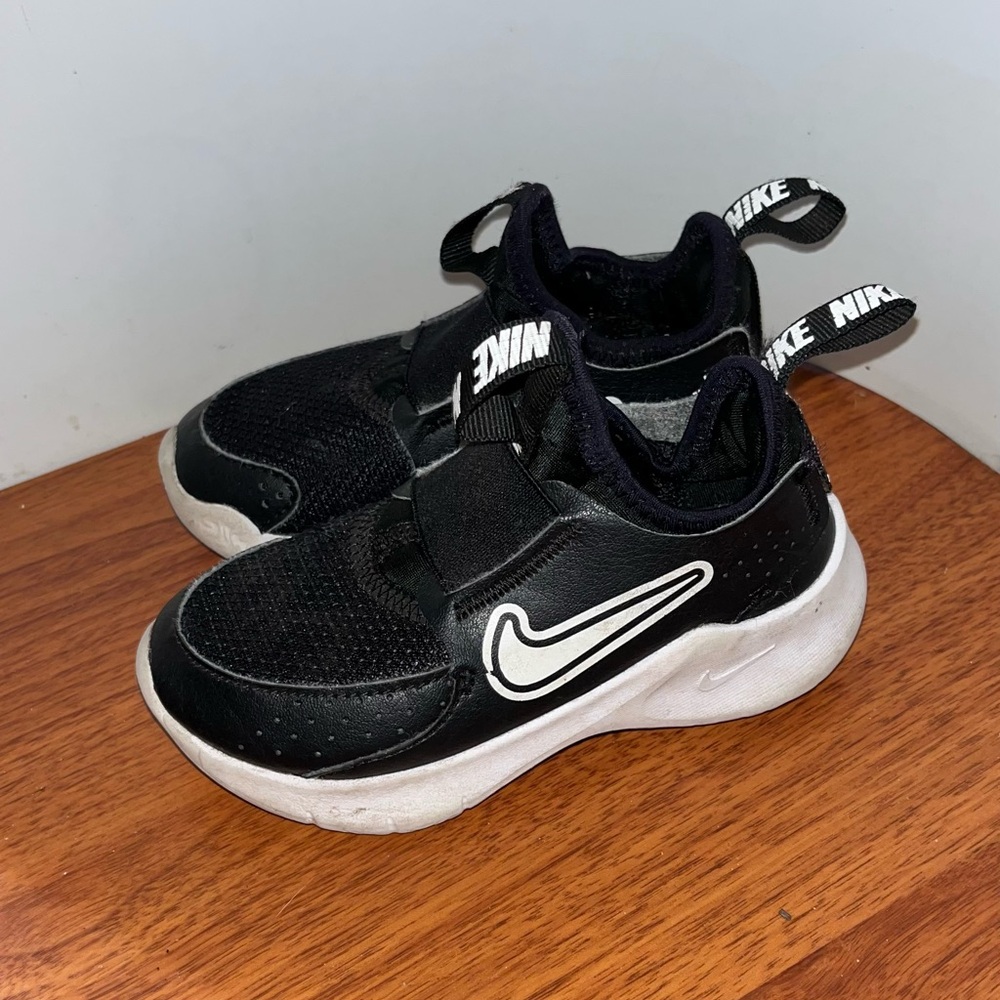 Nike Flex Runner 3 PS Navy White Kids Toddler Size 8C Running Shoes FN1449-005